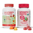 SmartyPants Kids Multivitamin Fiber Supplement Gummies and Probiotic Immunity Bundle: Omega 3 Fish Oil (EPA/DHA), Vitamina D3, C, Vitamina B12, B6, Digestive &amp; Immune Support Supplement (30 Day Supply)
