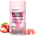 Biotin Gummies for Hair Growth 10000mcg - Vegan Biotin Vitaminas soporta el cabello saludable, la piel y las uñas, Hair Vitamin Gummy for Women &amp; Men - Non-GMO, Chewable Suplemento