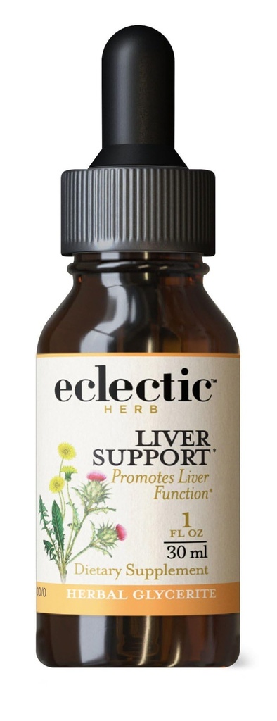 Herb Eclectic - Milk Thistle Liquid Glycerite (Silybum marianum) Silencio Liver Support + Detox ← Herbal Tincture ← Alcohol-Free, Vegan, Orgánica, No GMO, Gluten Free (1 fl oz Ø 30 ml)