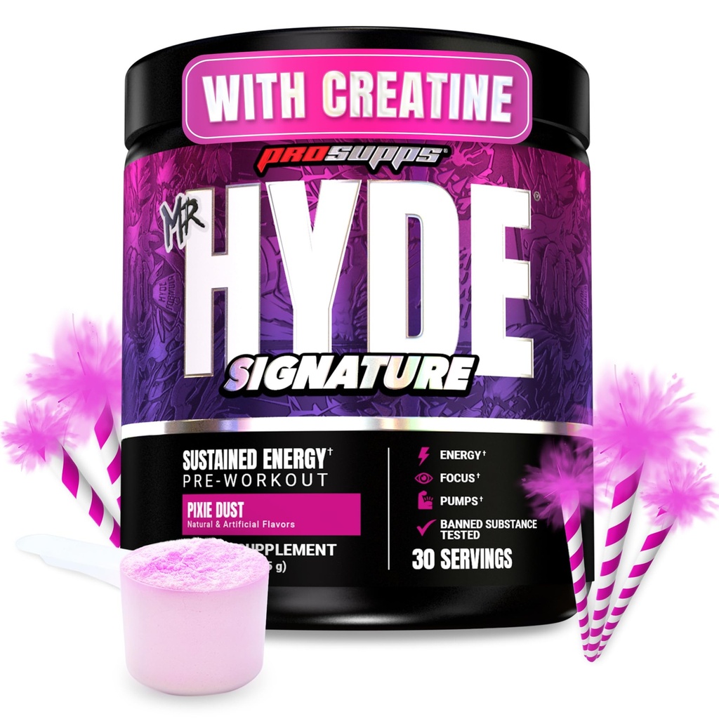PROSUPPS Mr. Hyde Signature Pre Workout Powder with Creatine, Beta Alanine &amp; Caffeine - Performance, Energy &amp; Endurance - Clean Fitness &amp; Gym Supplements for Men &amp; Women (Pixie Dust, 30 Servings)
