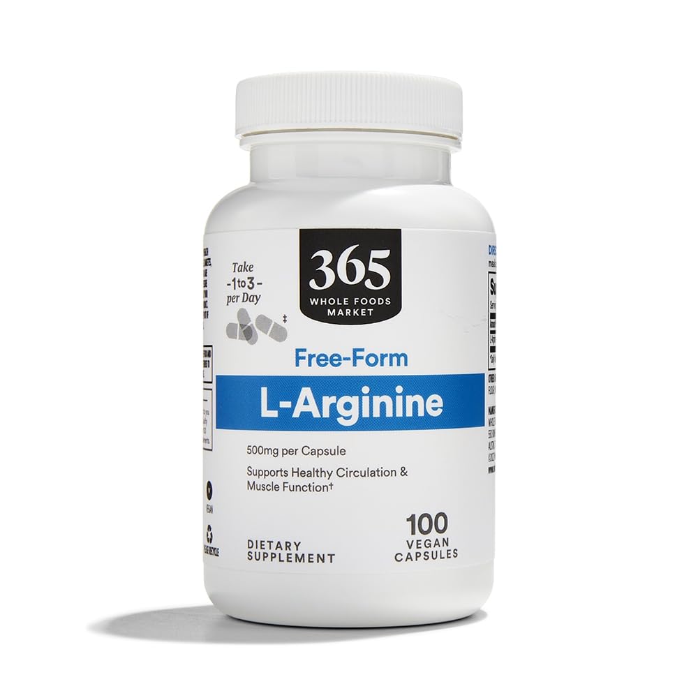 365 por Whole Foods Market, L Arginine 500Mg 100 Veggie Caps