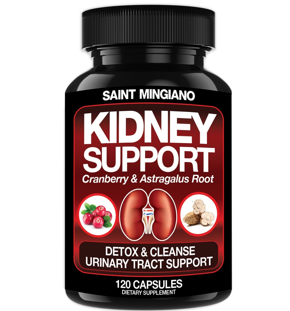 Apoyo al riñón Limpiar Detox &amp; Reparar -120 cápsulas - Cranberry &amp; Astragalus Root Pills for Women and Men TEN High Strength Liver Cleanse Detox Supporting Urinary Tract &amp; Bladder Health