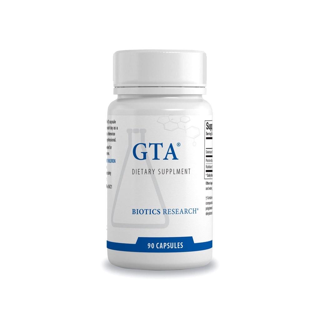 Biotics Research GTA – Suplemento Selenium con Rubidium, porcine Glandular, Endocrine Glands Support, Optimal Hormonal Balance - SOD, Catalase, Phytochemically Bound Trace ElementsTM - 90 Capsules