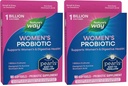 Manera de la naturaleza Perlas probióticas de las mujeres, apoya la salud femenina y digestiva*, protege contra el estreñimiento ocasional*, 1 billón de culturas vivas, 90 Softgels, (Pack of 2)