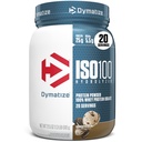 Dymatize ISO100 Whey Protein Powder Isolate, Cookies &amp; Cream, 25g de Protein, 5.5g BCAAs, Menos Than 120 Cal., Gluten Free, 1g Fat, 1g Sugar, 2g Carb (20 Servings)