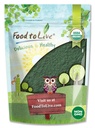 Alimentos para Vivir Polvo de Espirulina Orgánica, 4 Libras - No GMO, Kosher, Algas Azul-Green Raw, Superalimentos Veganos, Bulk, No-Irradiated, Proteína Verde Pura Vegana, Rico en Vitaminas & Minerales, Grande para Bebidas