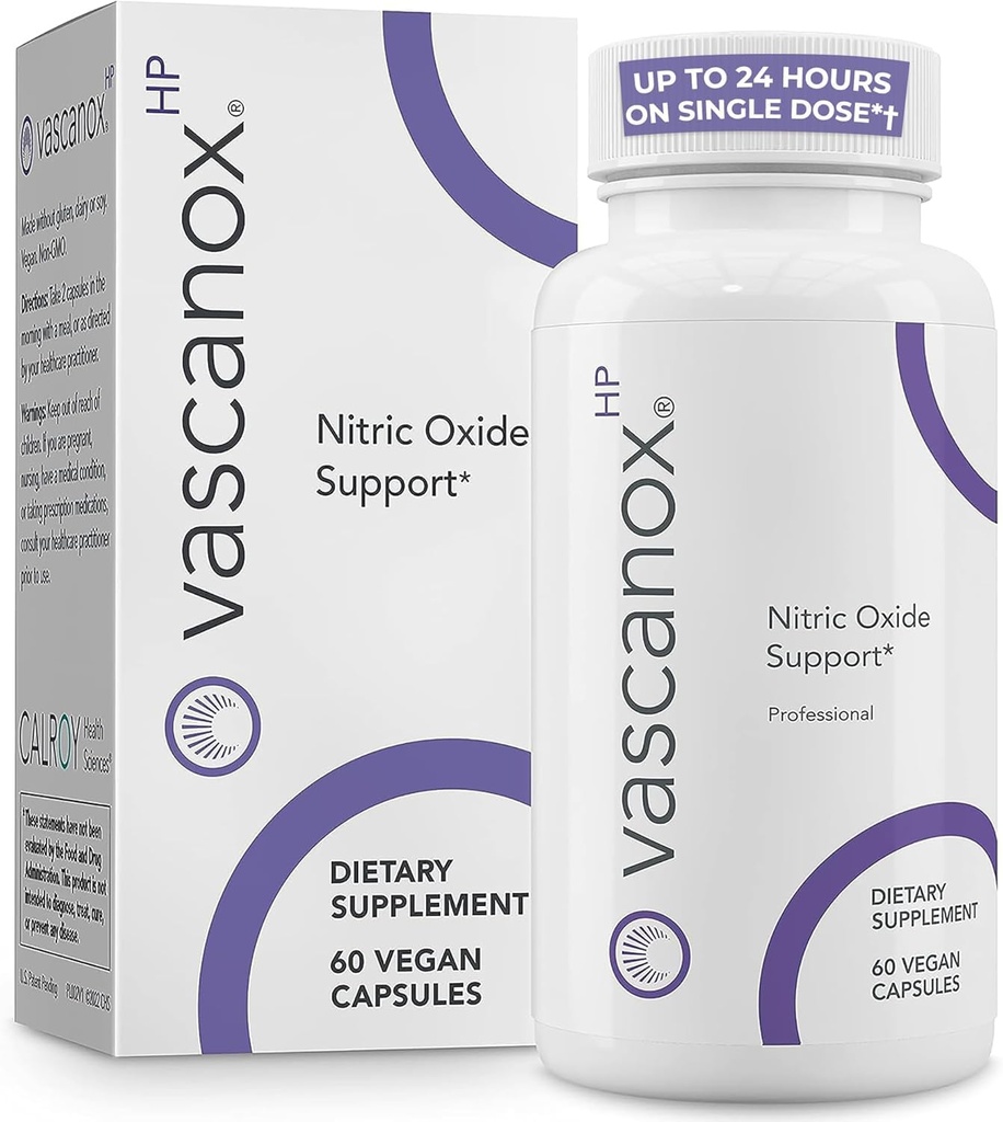 Vascanox HP - Next Generation Nitric Oxide Support - Hasta 24 horas en dosis única*+