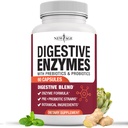 NUEVO AGE Digestive Enzymes for Gut Health - Probiotic Multi Enzymes with Prebiotics and Probiotics with Lipase for Women and Men for Digestive Health, Daily Enzymes for Digestion - 60 Count