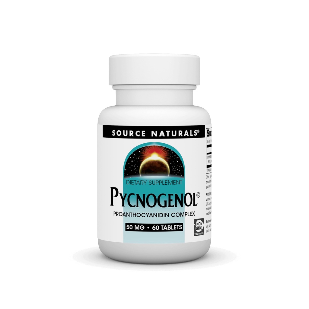 Fuente Natural Pycnogenol 50 mg Complejo Proanthocyanidin - 60 Tablets