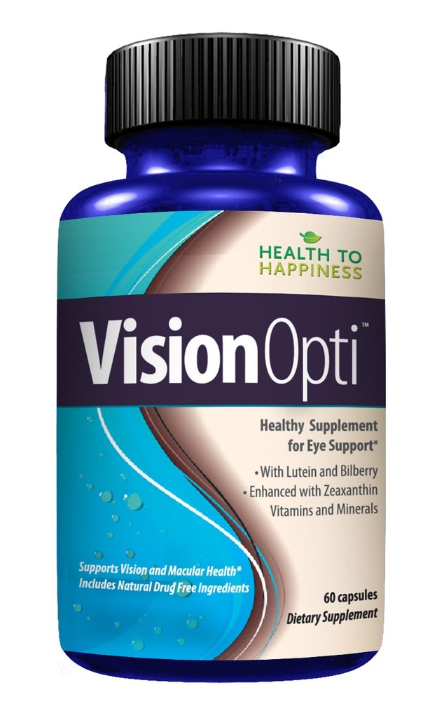 Vision Opti - Complemento de Salud Ocular con Lutein, Zeaxanthin, Selenium, Zinc y Vitaminas A & C ANTE 60 cápsulas