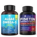 Fisetin Suplemento + Vegan Omega-3 Algae Oil