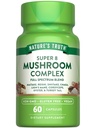 La verdad de la naturaleza Mushroom Complex Capsules ← 60 Conde ← Complejo de espectro completo de Super 8 Mushrooms TEN Vegan, Non-GMO, &amp; Gluten Free Supplement