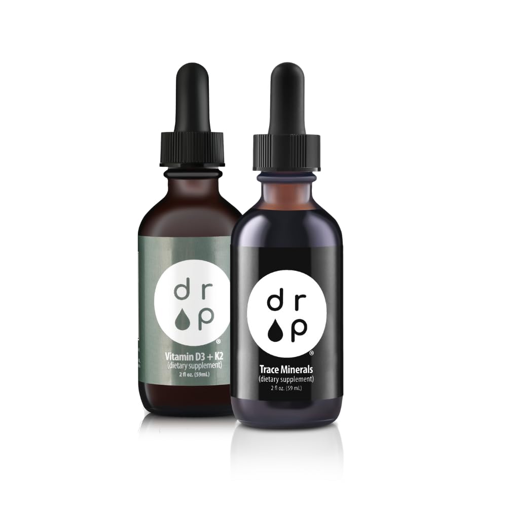 Suplementos de gota Minerales de rastro orgánicos Gotas de electrolito y vitamina D3+K2 gotas