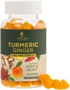 Curcumin Turmeric Suplemento Gummies - 95% Curcuminoides con Turmeric " Ginger, Pepper Negro para la mejor absorción, Apoyo Conjunto Vegano de la Naturaleza, No GMO, Gluten Free, Tasty Peach Flavor - 60 Gummies