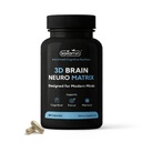 Memory & Focus Nootropic – Brain Neuro Matrix con Ginkgo Biloba & Huperzine A – Vegan, Natural, Caffeine-Free – Apoya Claridad " Mood para Estudiantes, Seniors " Professionals – 90 Caps 3-Month Supply
