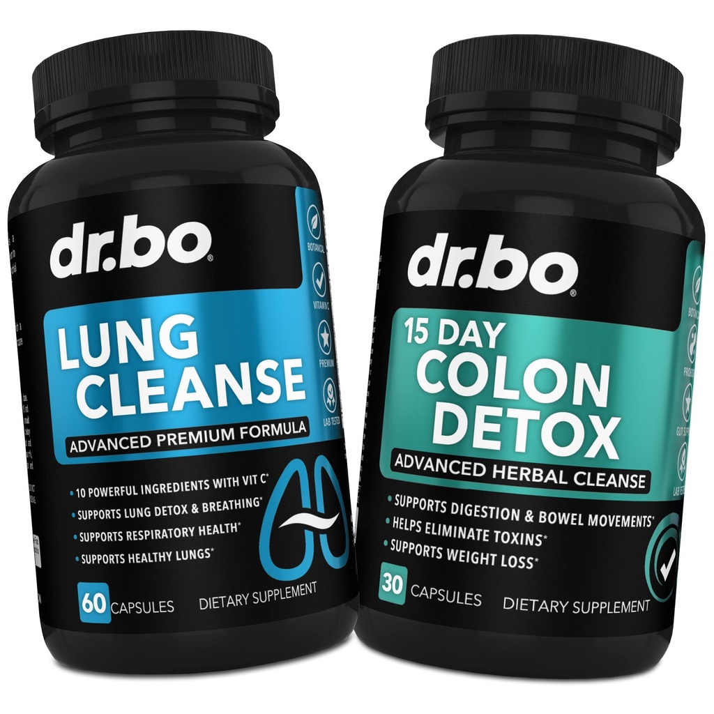 Lung Cleanse " Colon Detox - Fórmulas herbales para apoyar los movimientos de salud respiratoria " Bowel