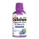 Bluebonnet Nutrición Calcio líquido Citrato de magnesio, Vitamina D3, Bone Health, Gluten Free, Soy free, leche libre, kosher,32 Servimientos, Blueberry Flavor, 16 Fl Oz (Pack of 1)