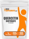BulkSupplements.com Dihydrate de Quercetina Powder - Quercetina Suplementos, Antioxidantes Fuente - Vegan & Gluten Gratis, 1g por Serving, 500g (1.1 lbs) (Pack of 1)