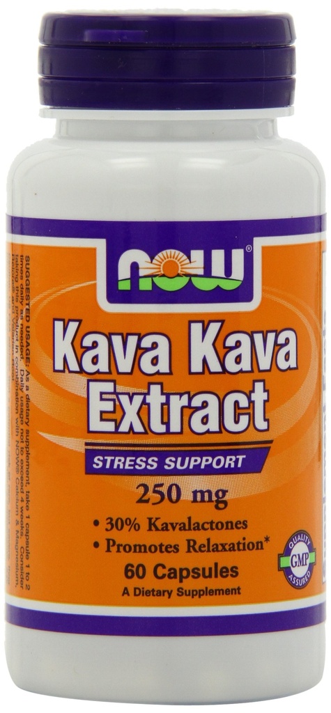 AHORA Suplementos, Kava Kava Extract 250 mg, 30% Kavalactones, Herbal Relax Blend*, 60 Veg Capsules
