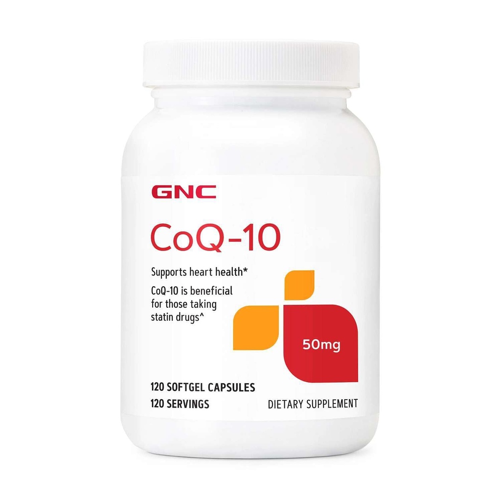 GNC CoQ-10 50mg, apoya la salud cardíaca, 120 cuenta
