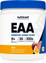 Nutricost EAA Powder 30 Servimientos - Frutas de Pasión, Naranja y Guava (POG) - Aminoácidos Esenciales - No GMO, Gluten Libre, Amistad Vegetariana