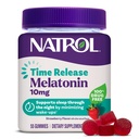 Natrol 10 mg Melatonin Gummies, Time Release Sleep Gummies for Adults, Minimize Wake Ups, Strawberry-Flavored, 55 Cuenta, 55 Day Supply