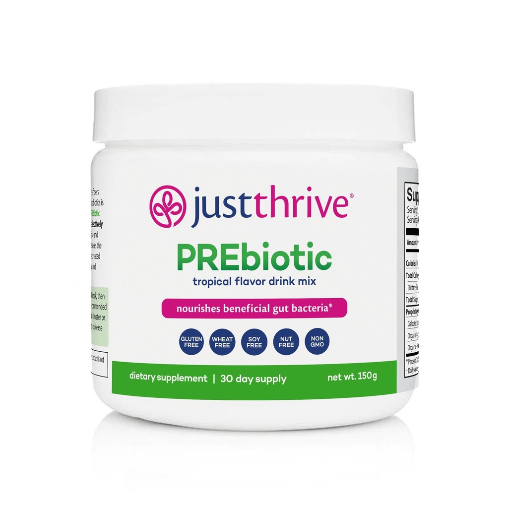 Just Thrive Prebiotic Powder - Suplemento de apoyo digestivo e inmunitario, 150 g