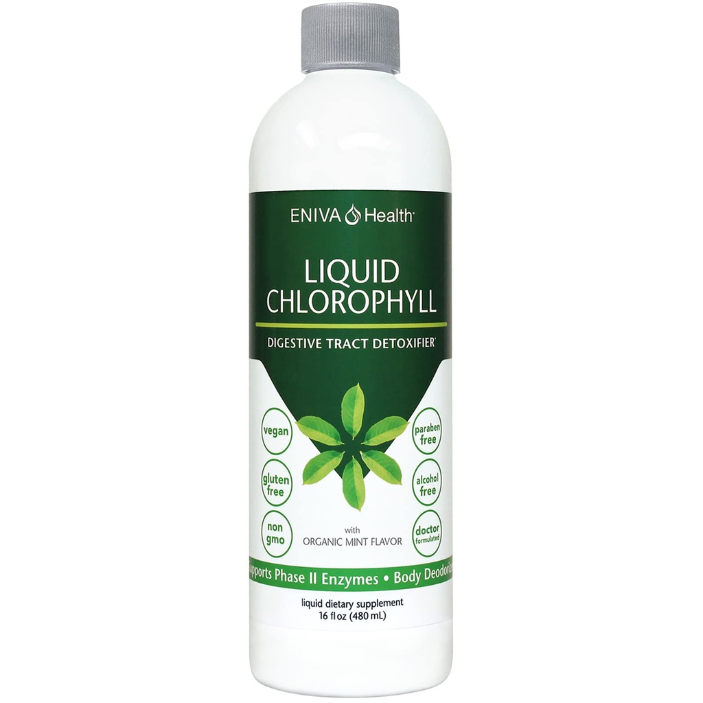 Eniva Health Liquid Chlorophyll Vegan ← Inmunity ← Detox &amp; Cleanse Silencio Clear Skin ← Energía Energética Energética Enfermería en el futuro Salud en el interior desodorante Silencio EE.UU. Manufacture ← Mulberry Source ← Mint 16 Fl Oz Bottle