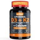 Vitamina D3 20,000 UI + Vitamina K2( MK7 )200mcg - Vitamina Optimal D3 & K2 Softgel - Huesos Fuertes & Muscle, Calcio Absorción &amp; Apoyo Inmunitario, Ayudando a las deficiencias de vitamina D, Fácil de Tragar, No GMO