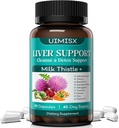 Leche Thistle Suplemento - Liver Detox Cleanse Formula Herbal Liver Soporte con Leche Thistle, Dandelion Root, Artichoke, Turmeric, Astragalus for Liver Health, 90 cápsulas