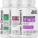 Jóvenes " Tonic 3X Body Cleanse and Detox Pills for Women " Men with Liver, Kidney, Colon Supplements to Support Healthy Functions and for Loss of Unwanted Impurities and Metabolic Waste. 120 cápsulas