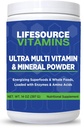 LifeSource Vitamins Ultra Multi Vitamina &amp; Mineral Powder - Whole Food Based - 30 Day Supply
