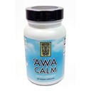 ‘Awa Calm Capsules - Kava-Based Herbal Suplemento con 30% Kavalatone, Calamus Root, Pasión Flor, Lemon Balm &amp; Hops (120 cápsulas)