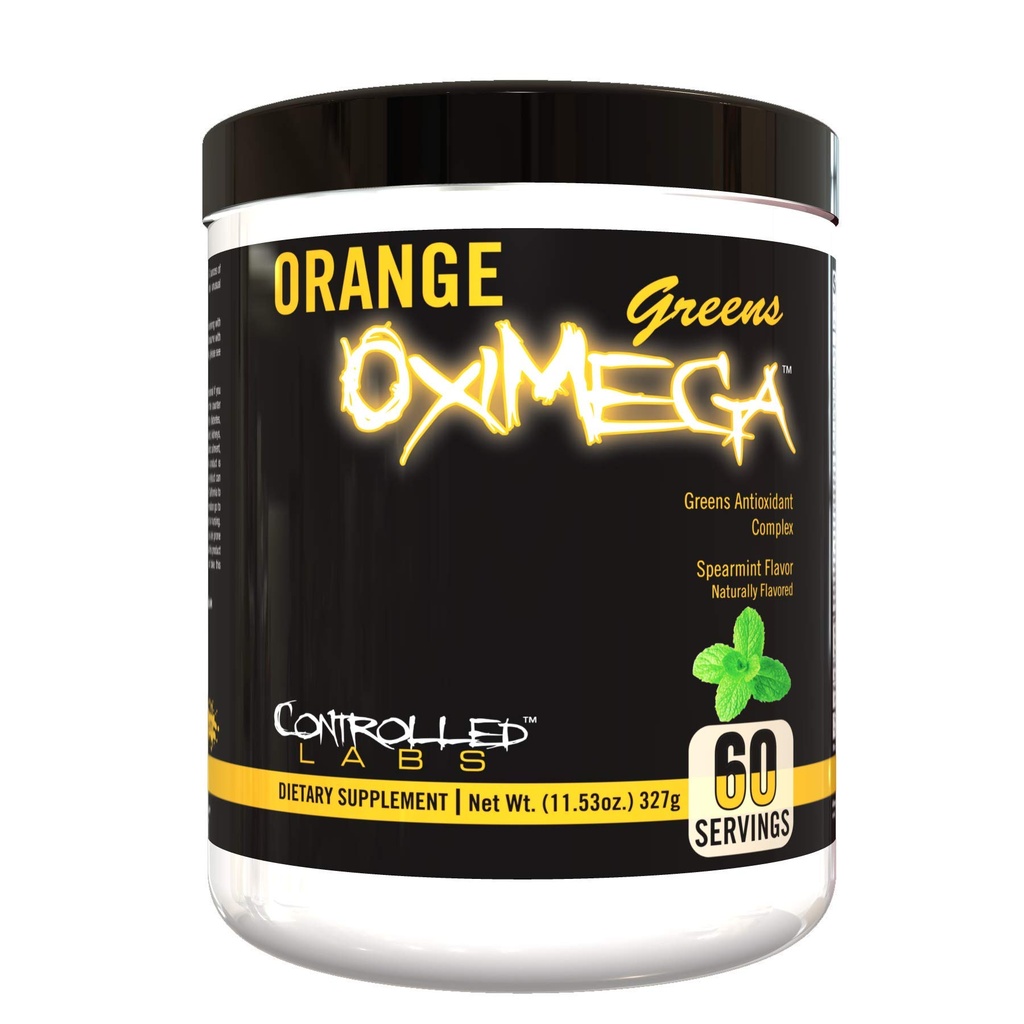 Laboratorios controlados Orange OxiMega Greens Spearmint - 0.72 lb