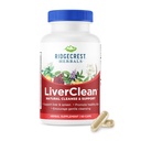 Ridgecrest Herbals LiverClean, Herbal Liver Support Suplemento, Beat Thistle, Dandelion, Detox, Cleanse Support, Healthy Bile (60 Caps, 30 Serv)