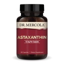 Dr. Mercola Organic Astaxanthin - 12 mg Astaxanthin - Powerful Antioxidant Support - Organic Microalgae Extract - Non-GMO, Gluten-Free &amp; Soy-Free - 30 cápsulas (30 servidos)