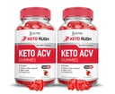 Laboratorios justificados (2 Pack Keto Rush Keto ACV Gummies Advanced Formula 1000MG Powder B12 Vegan Non GMO 120 Gummys