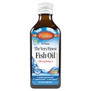 Carlson - The Very Finest Fish Oil, 1600 mg Omega-3, Liquid Fish Oil Supplement, Norwegian Fish Oil, Wild-Caught, Sustentably Sourced Fish Oil Liquid, Just Peachie, 200 mL (6.7 Fl Oz)
