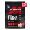MuscleTech Platinum 8-Hour Protein Powder - 7 Premium Protein Sources with Whey & Casein Protein for increased Lean Muscle, Strength &amp; Improved Recovery - Vanilla Cake, 50 Servings