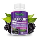 Parker Naturals Cápsulas orgánicas de arándano, Ancianas de cuatro vías, Vitaminas C, D &amp; Zinc Support, 1260.1 mg Suplementos de arándano para adultos, 60 cápsulas
