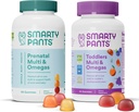 SmartyPants Prenatal and Toddler Multivitamin Gummies Bundle: Omega 3 Fish Oil (EPA/DHA), Biotin, Methylfolate, Vitamina D3, C, Vitamina B12, B6, A, K & Zinc for Immune Support (30 Day Supply)