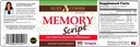 Suzy Cohen Memory Script with Lions Mane, Phosphatidylserine, Green Tea Extract and Ginkgo - Brain Support Supplement for Focus - Nootropic Capsules for Cognition, Faster Recall y Mood