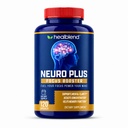 healblend Neuro Plus Focus Booster - Advanced Brain Support Supplement with Vitamin B6, B12, Folate - Mejora la memoria, la concentración, la claridad mental y la función cognitiva – 120 cápsulas