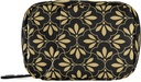 Caja de almohadas geométricas de flores 7 Día bolsa de caja de la pila de viaje bolsa de organizador con cremallera caja semanal portátil tamaño compacto para el sujetador suplemento