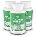 Multi Collagen Protein Peptides suplemento cápsulas - 1800mg Complejo Collagen Tipos I, II, III, V, X - Soporte conjunto, Pelo sano, Esquí, uñas, vitaminas de belleza, 100% natural, no GMO 270ct (3)