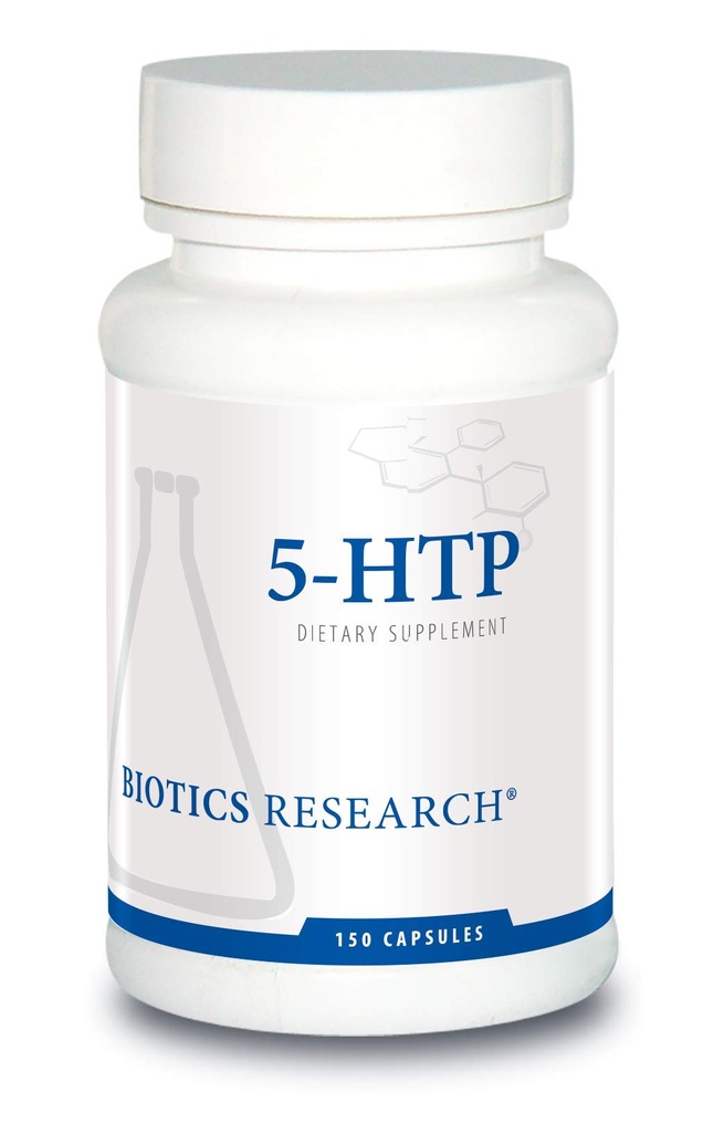Biotics Research 5HTP 50mg 5HTP Salud cerebral promueve calma Mood relajado sentido general de bienestar, producción de serotonina, 150 cápsulas
