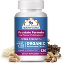 Ciencia del cáncer Prostate Wellness Suplementos para hombres, USDA Certified Organic Mushrooms Extract, Extra Strength 1,500 mg, High Potency 40% Beta-Glucans, Immune, Anti-Aging, Antioxidantes, 120 cápsulas