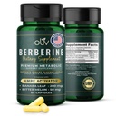 oliv suplemento de bereberina pura cápsulas – Berberine HCI 1000mg - Apoyo metabólico natural con 200mg extracto de frutas de melón y 50 mg Banaba hoja – 2 cápsulas de verduras diario (30 piezas)