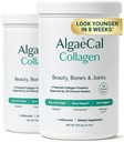 Colágeno ALGAECAL - 4 Péptidos clínicos VERISOL®, FORTIGEL®, UC-II®, FORTIBONE®, Anti-Aging Hydrolyzed Powder, 60 Servings, Made in USA