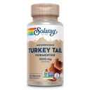 SOLARAY Fermented Turquía Tail Mushroom Suplemento 1000mg - Total Wellness Support - Turquía Tail Mushroom Capsules with Organic Mushrooms - Vegan, Non-GMO, Lab Verified, 60-Day Guarantee, 30 Servings